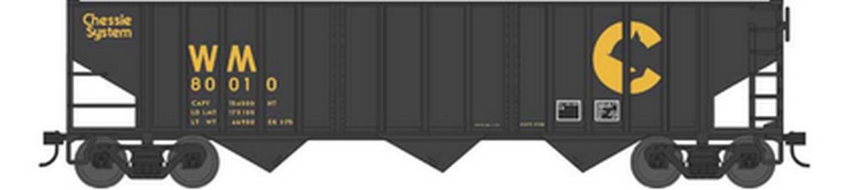HO 70T 3-Bay Hopper WM Chessie #80010