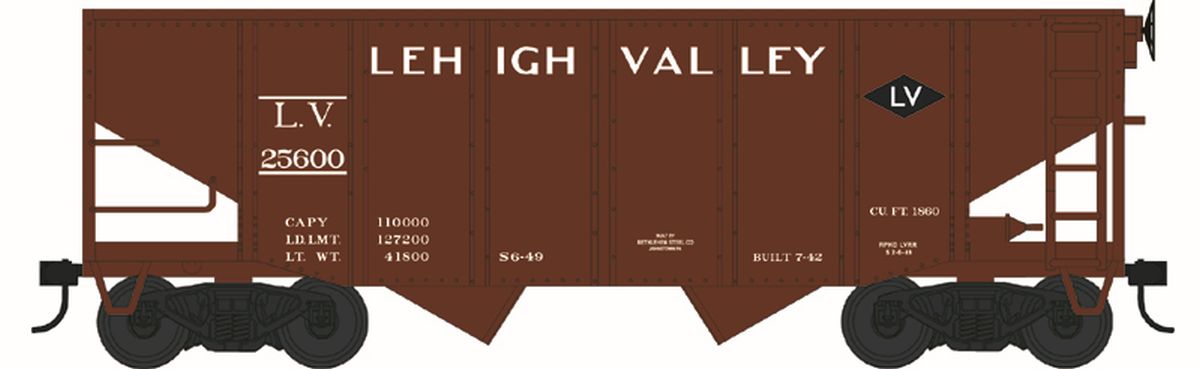 HO 55 Ton Fishbelly Hopper LV Rd #25693