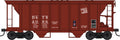 HO 70 Ton 2 Bay Covered Hopper D&TS Road #2096