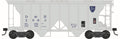 HO 70 Ton 2 Bay Covered Hopper D&H Road #2930