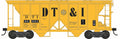 HO 70 Ton 2 Bay Covered Hopper DT&I Road #80001