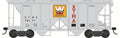 HO 70 Ton 2 Bay Covered Hopper XTRA Western Pacesetters Road