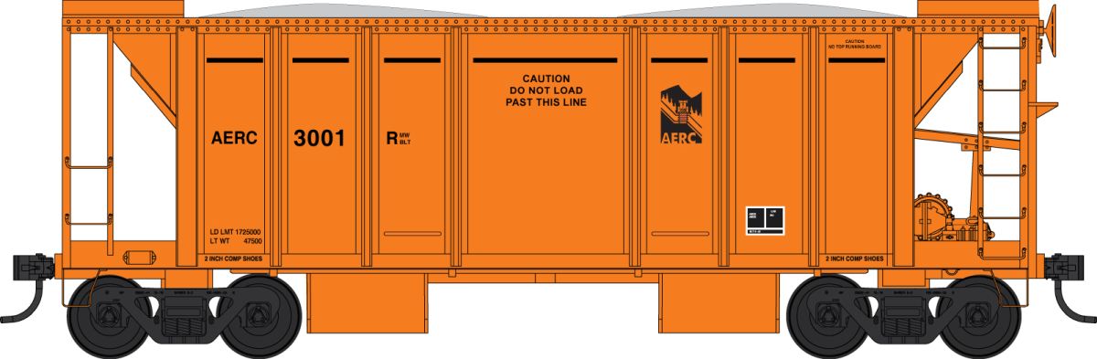 HO 70 Ton Ballast Car Albany & Eastern #3001
