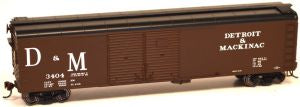 HO X32 4-Door Boxcar D&M #3404
