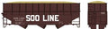 HO 70t Offset Wood Chip Hopper Soo #68535