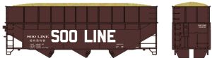 HO 70t Offset Wood Chip Hopper Soo #68535