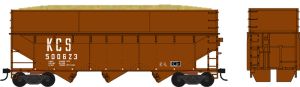 HO 70t Offset Wood Chip Hopper KCS #500623