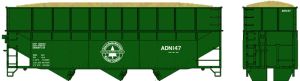 HO 70t Offset Wood Chip Hopper AD&N #121