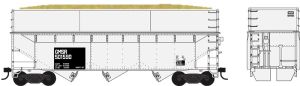 HO 70t Offset Wood Chip Hopper GMSR #501305