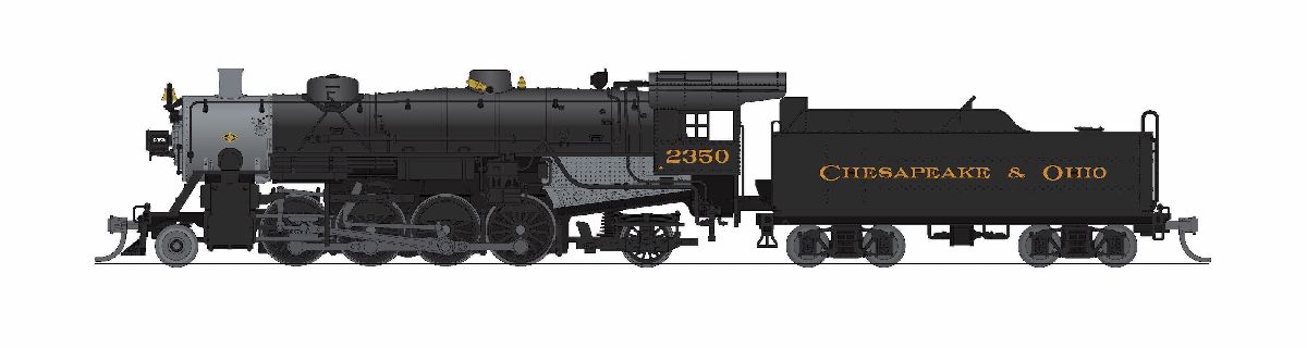 N USRA Light Mikado C&O 2362 P4 Sound/DC/DCC