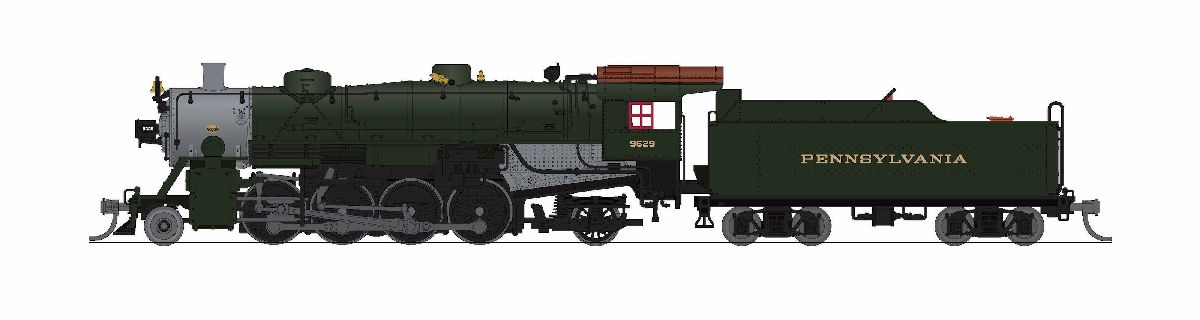 N USRA Light Mikado PRR 9629 P4 Sound/DC/DCC