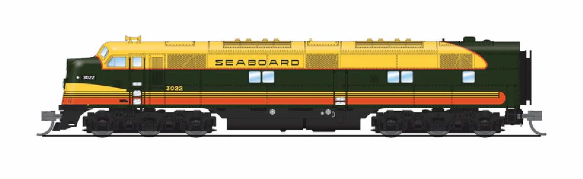 N EMD E7 A/B Set SAL 3022 / 3106 Citrus Scheme A-unit P4 Sou
