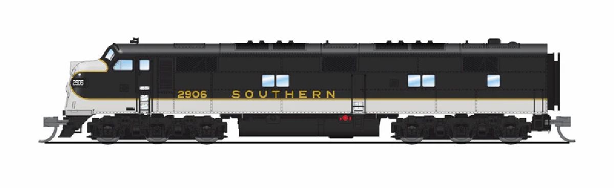 N EMD E7A SOU 2914 Black Tuxedo Scheme P4 Sound/DC/DCC