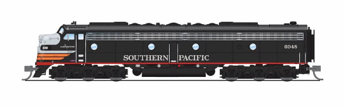 N EMD E9A SP 6050 Black Widow Scheme No-Sound / DCC-Ready