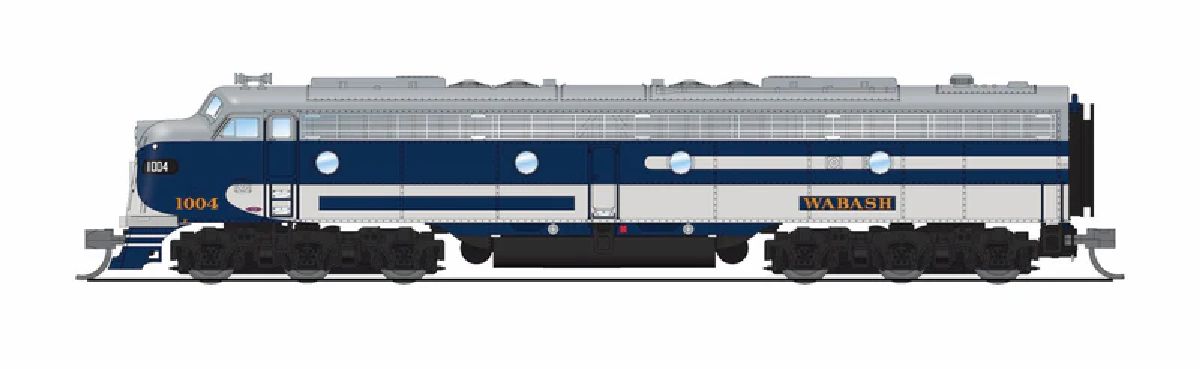N EMD E8A WAB 1007 Bluebird Paint Scheme P4 Sound/DC/DCC