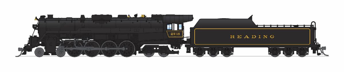 N RDG T1 4-8-4 In Service #2113 P4 w/ Smoke