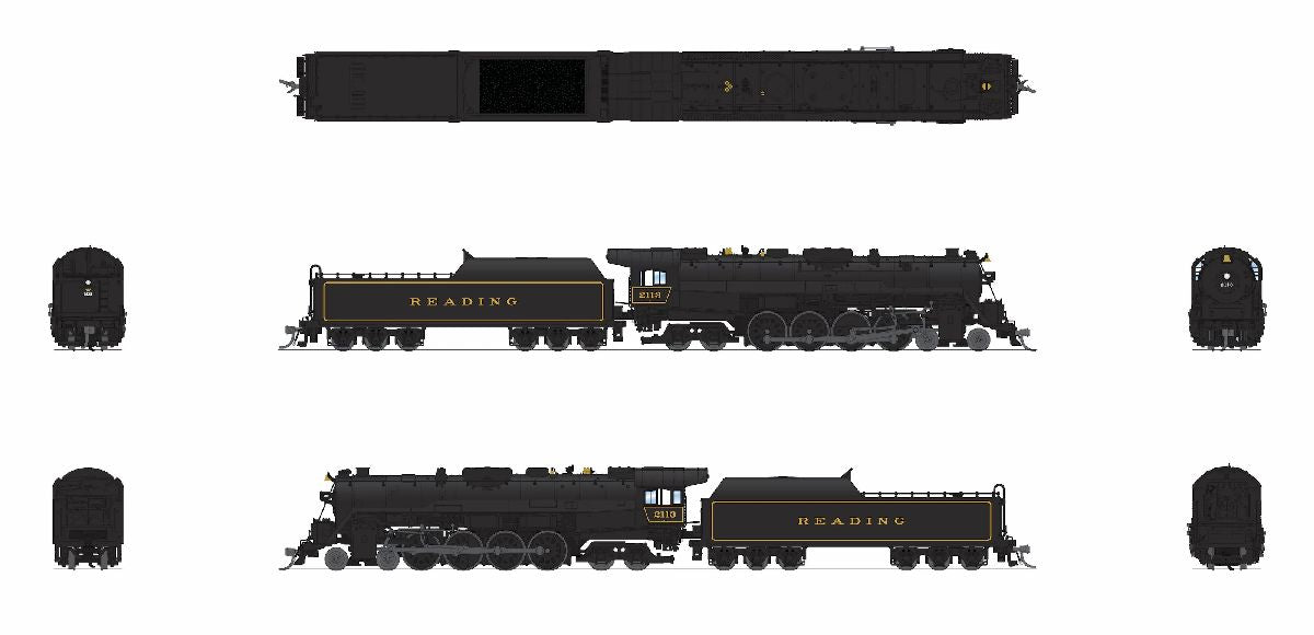 N RDG T1 4-8-4 In Service #2120 No-Sound / DCC-Ready