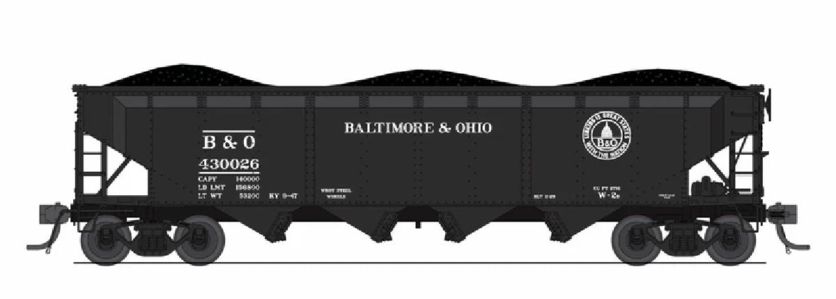 N ARA 70-ton 4-Bay Hopper B&O W2b 13 Great States 6-pack B