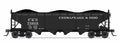 N ARA 70-ton 4-Bay Hopper C&O H7-13 Black & White 6-pack B