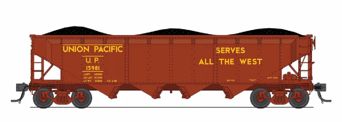 N ARA 70-ton 4-Bay Hopper UP Streamliners / Serves All The W