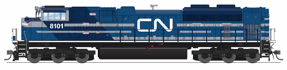 HO EMD SD70ACe CN 8101 Blue & White No-Sound DCC-Ready