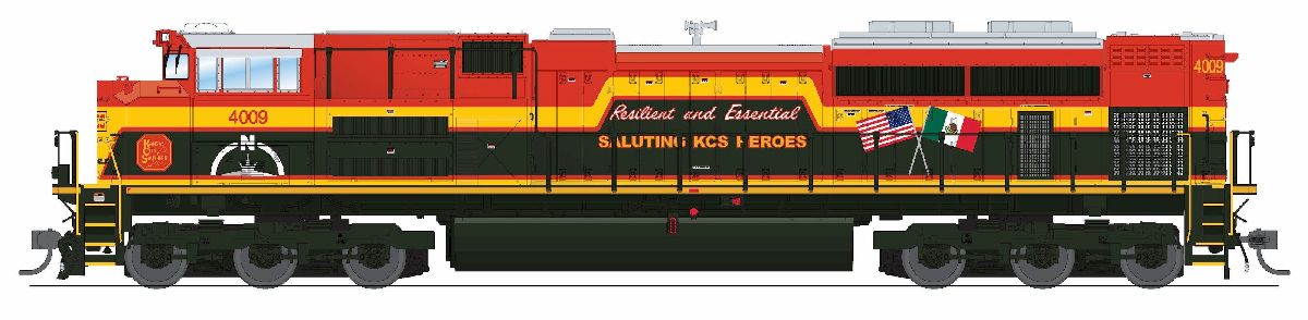 HO EMD SD70ACe KCS 4009 Heroes Scheme No-Sound DCC-Ready
