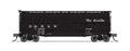 N 40' Wood Stock Car DRGW 39007 Black w/ White Cattle Sounds