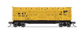 N 40' Wood Stock Car MKT 47242 Yellow w/ Black Hog Sounds