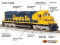 HO P4 SD45 Diesel SF #5398/Yellow BonnetDC/DCC Sound