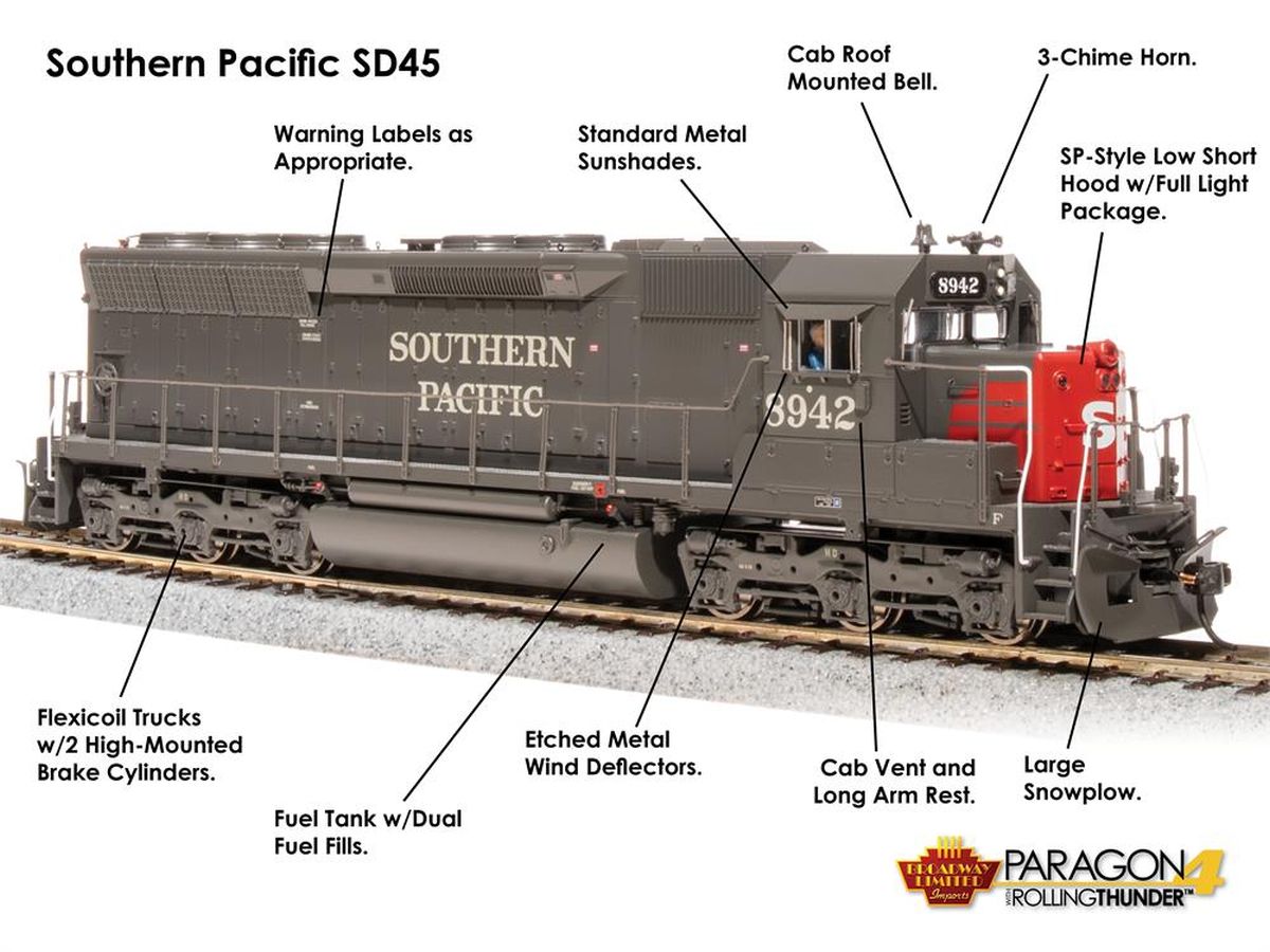 HO P4 SD45 Diesel SP #8955/Bloody Nose DC/DCC Sound