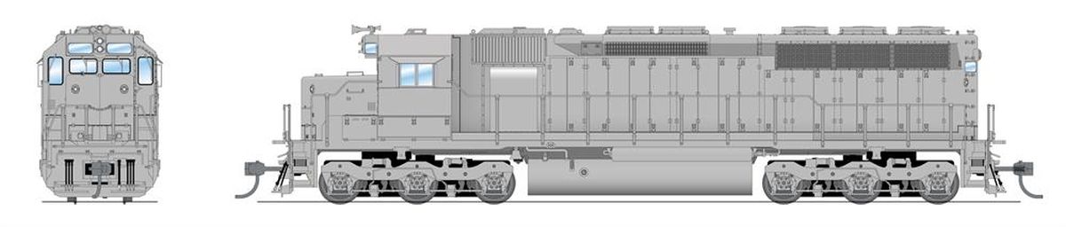 HO P4 SD45 Diesel Undec DC/DCC Sound