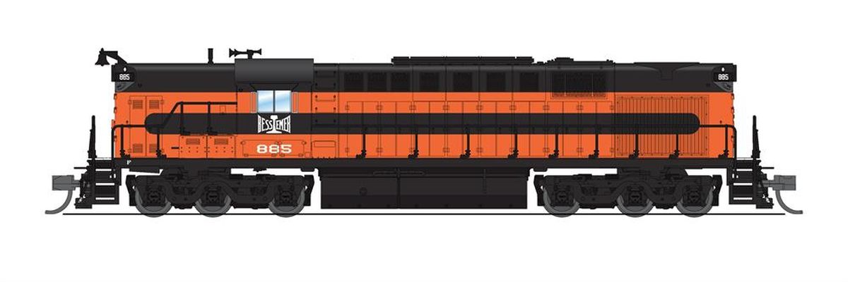 N P4 Alco RSD-15 Diesel B&LE #885/org&blk DC/DCC Sound