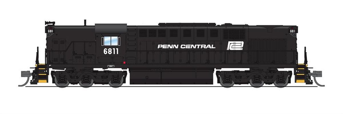 N P4 Alco RSD-15 Diesel PC #6811/blk&wht DC/DCC Sound