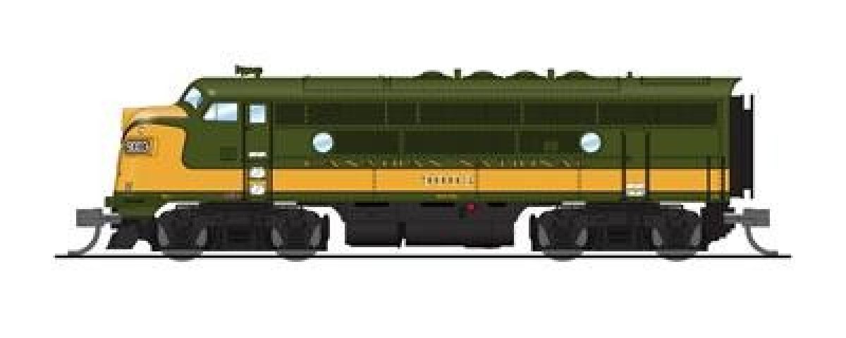 N P4 F3 A/B Diesels CN #9003/9004/olive green & gold DC/DCC