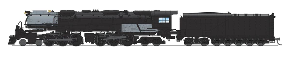 N P4 UP 4-6-6-4 Challenger Steam Loco Unlttrd w/Coal Tender