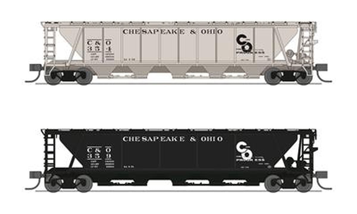 N H32 Covered Hopper 2pk C&O Variety