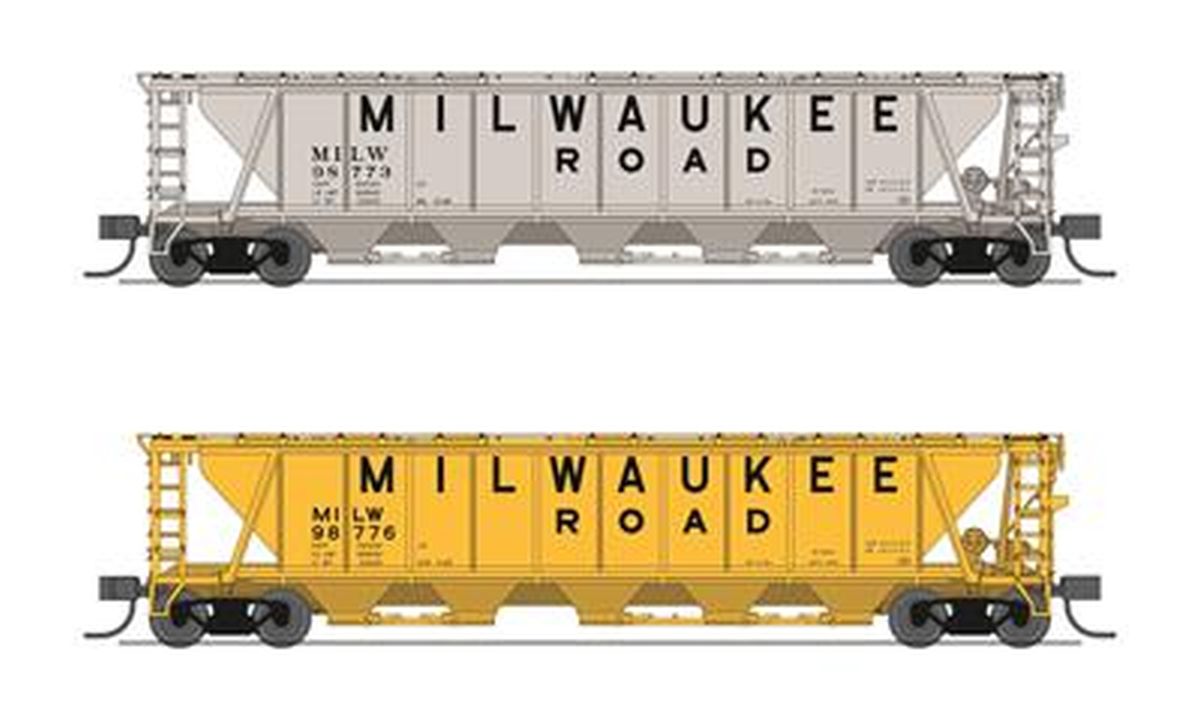 N H32 Covered Hopper 2pk Milw.Rd./gry