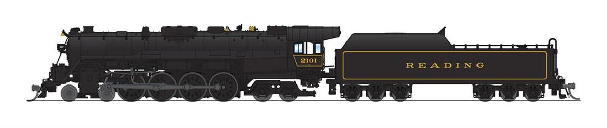 N P4 RDG T-1 4-8-4 Steam Loco #2115/In-Service DC/DCC Sound