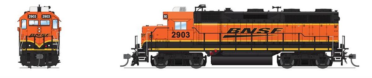 HO P4 GP35-3 Diesel BNSF #2903/Swoosh DC/DCC Sound