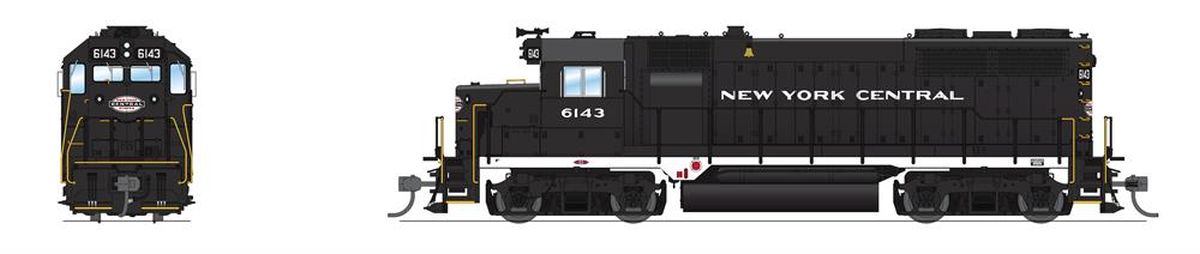 HO P4 GP35 Diesel NYC #6146/blk&wht DC/DCC Sound