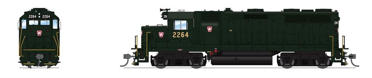 HO P4 GP35 Diesel PRR #2264/Red Keystone DC/DCC Sound