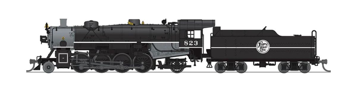 N USRA Lt.Mikado Steam Loco ACL #823 DC/DCC Sound