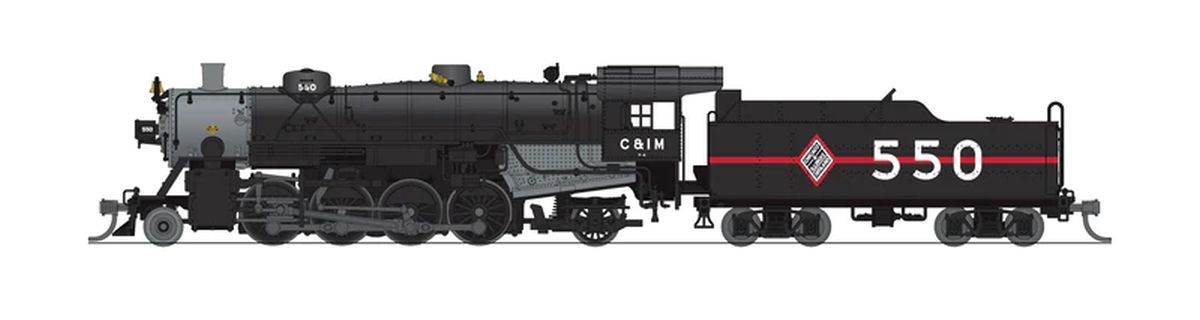 N USRA Lt.Mikado Steam Loco C&IM #551 DC/DCC Sound