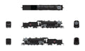 N USRA Lt.Mikado Steam Loco CNW #2445 DC/DCC Sound