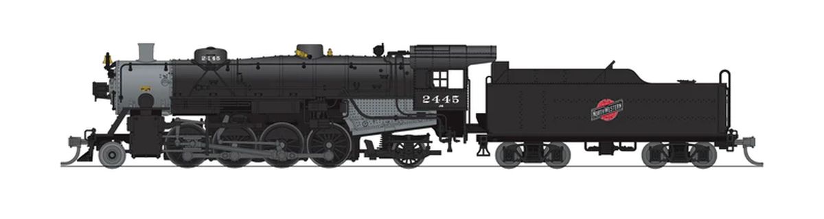 N USRA Lt.Mikado Steam Loco CNW #2486 DC/DCC Sound