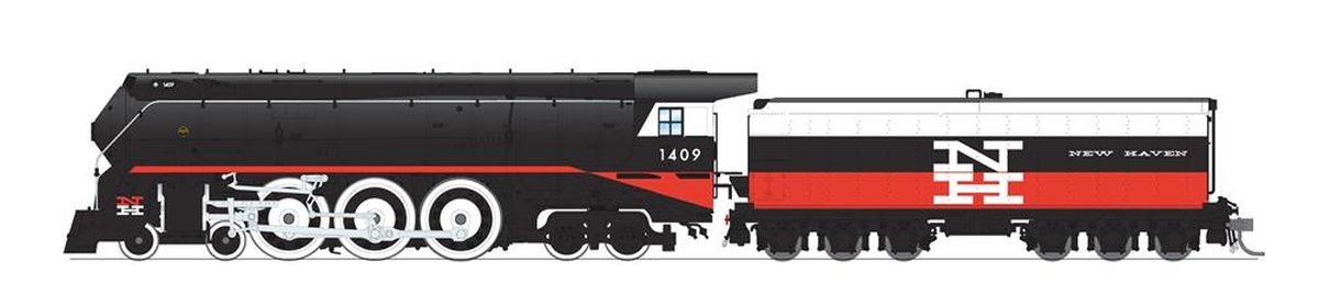 HO HY NH I-5 4-6-4 Steam Loco #1409/McGinnis Fantasy DC/DCC
