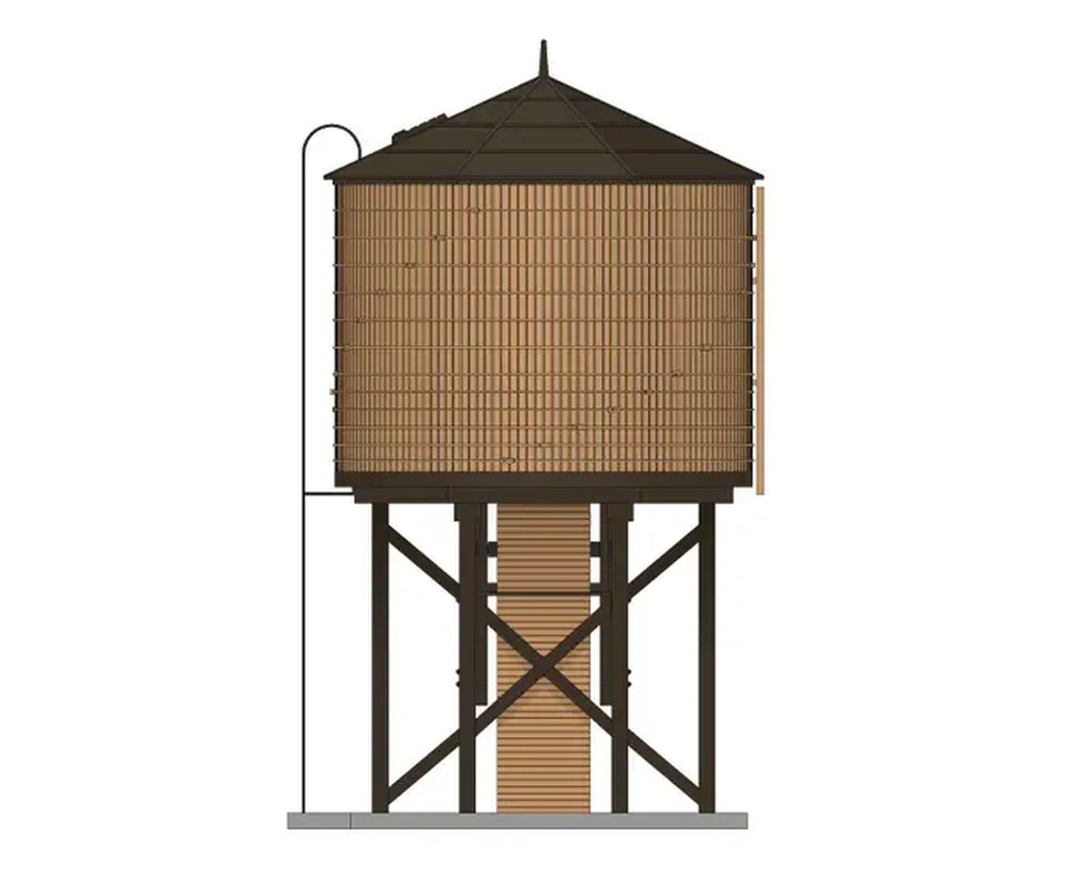 HO Water Tower Brown/weathered