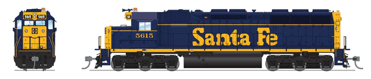HO P4 SD45 Diesel SF #5621/blu&yel DC/DCC Sound
