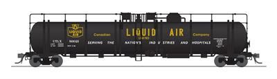 HO Cryogenic Tank Car 2pk Canadian Liquid Air/blk