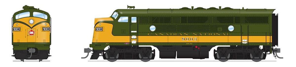 HO P4 F3A Diesel CN #9005/grn&gold DC/DCC Sound